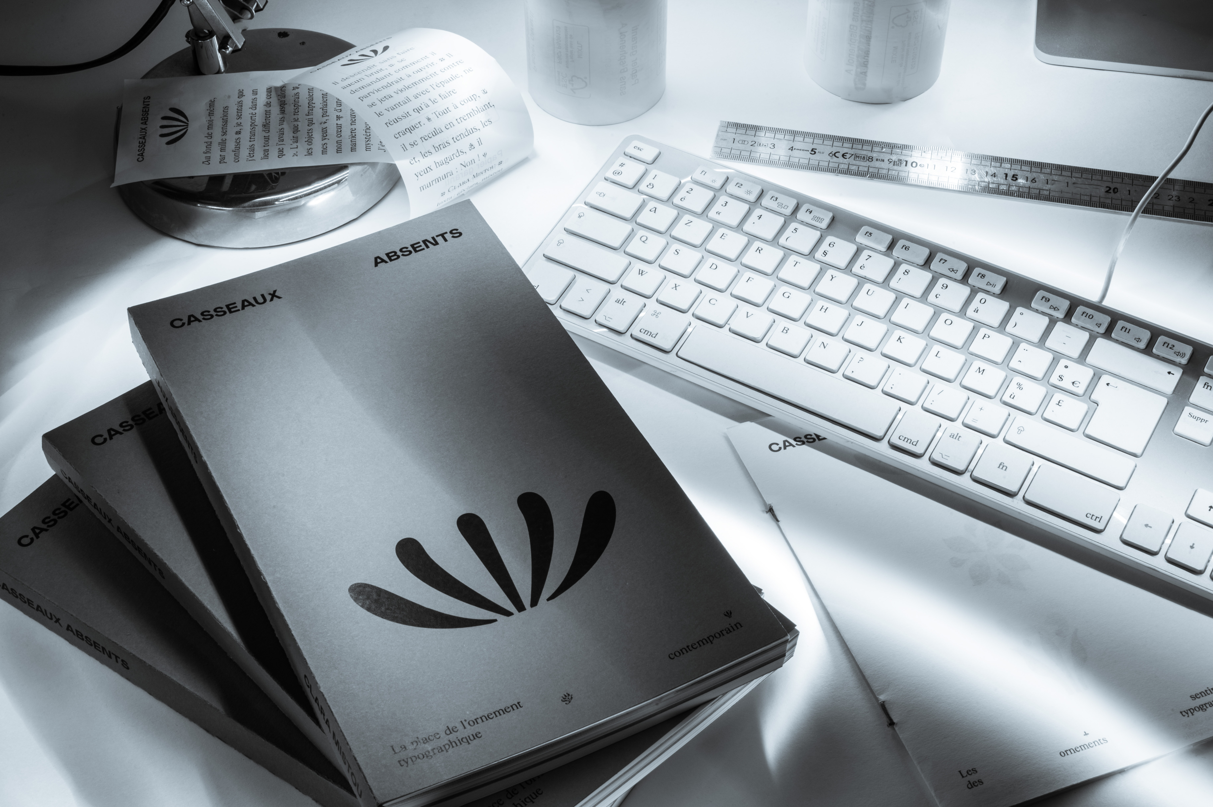 Graphic depicting UI-styled buttons with different categories of interior design items on top of an image of a modern interior living room.