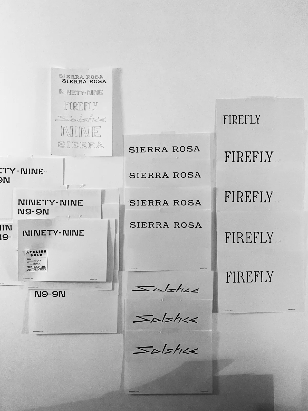 Planche d’étiquettes imprimées Firefly et Sierra Rosa