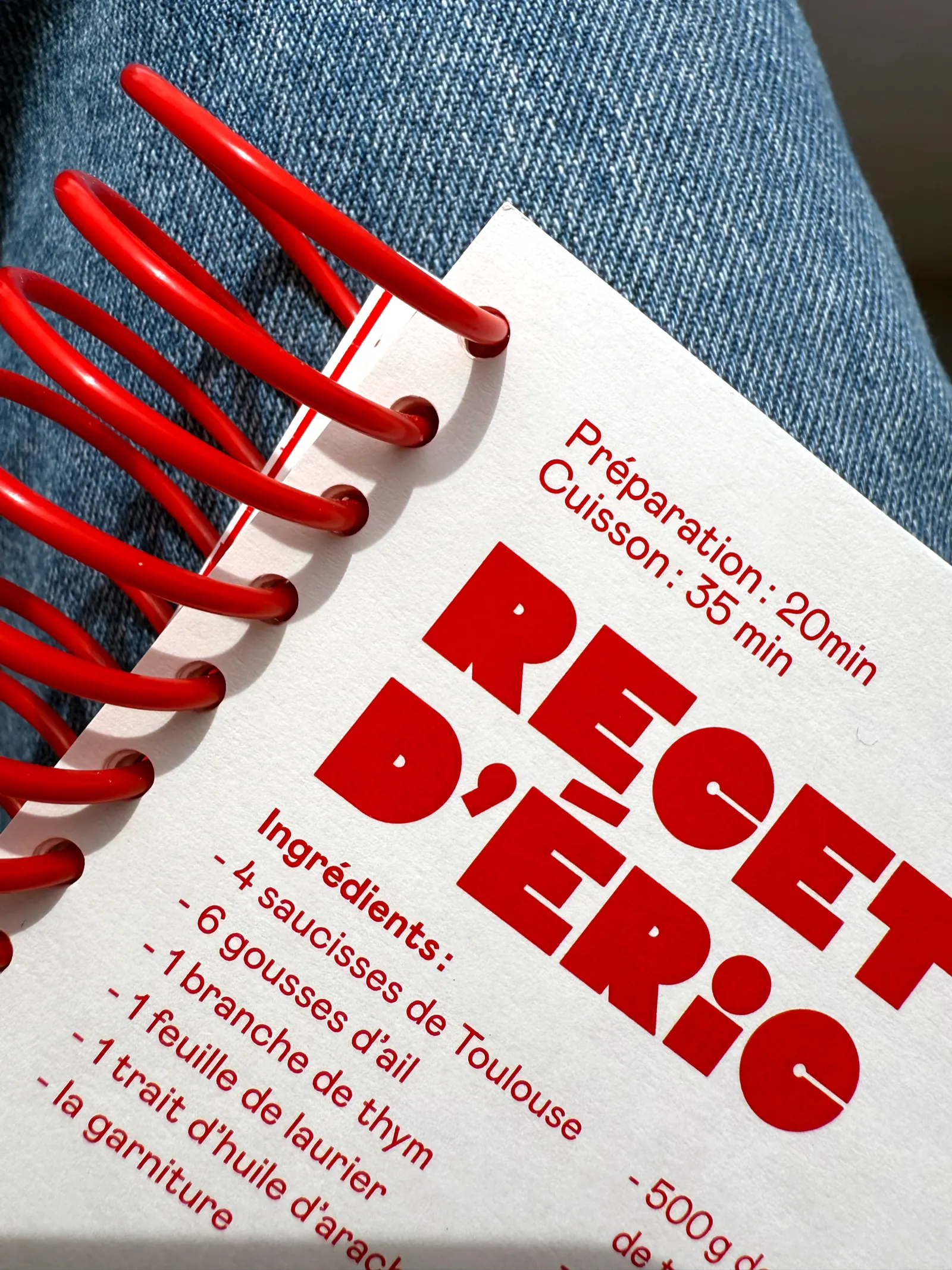 Page « Recette d’Éric » du guide de la saucisse-purée
